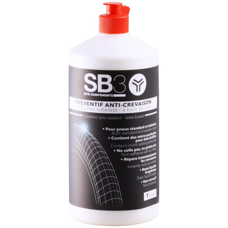 ROUES Tubeless liquide préventif 1 litre SB3